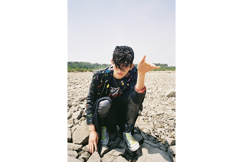 JW Anderson Converse Glitter Chuck 70 Run Star Hike Collaboration Editorial Ahreum Ahn Model