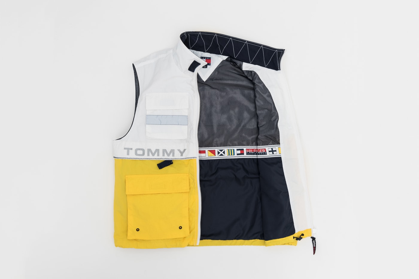 KITH x Tommy Hilifiger Capsule Collection Vest White Yellow Blue