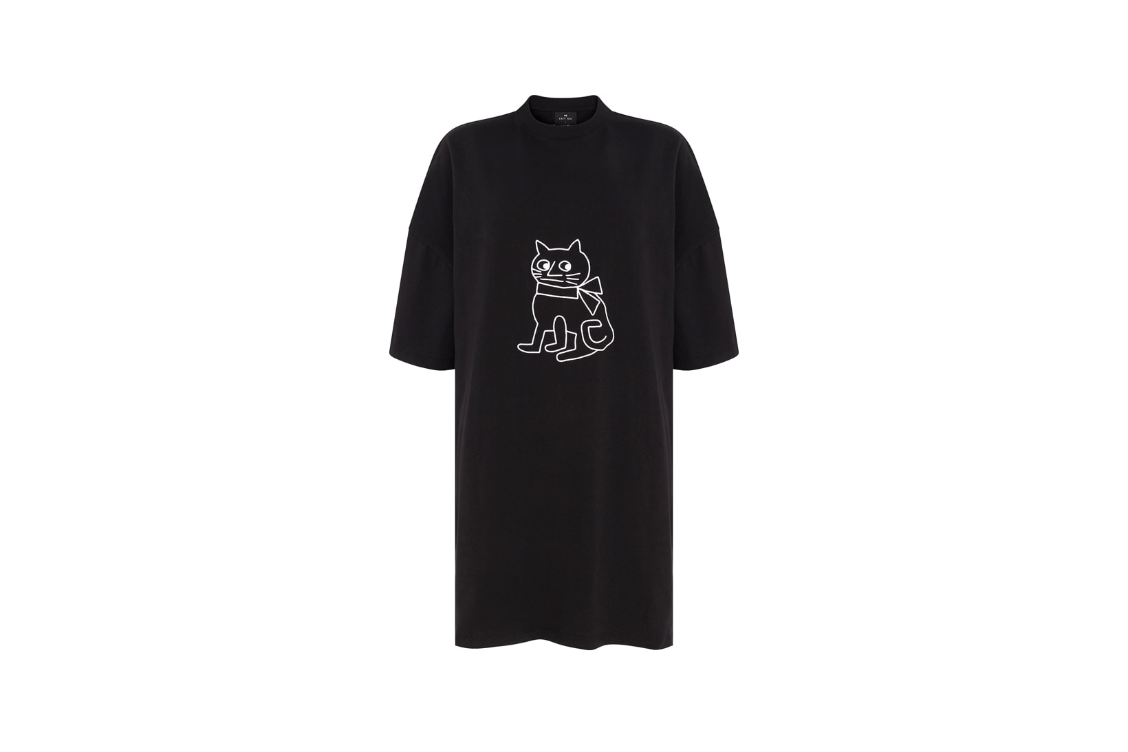 Lazy Oaf Mental Health Awareness Collection T Shirt Dress Black