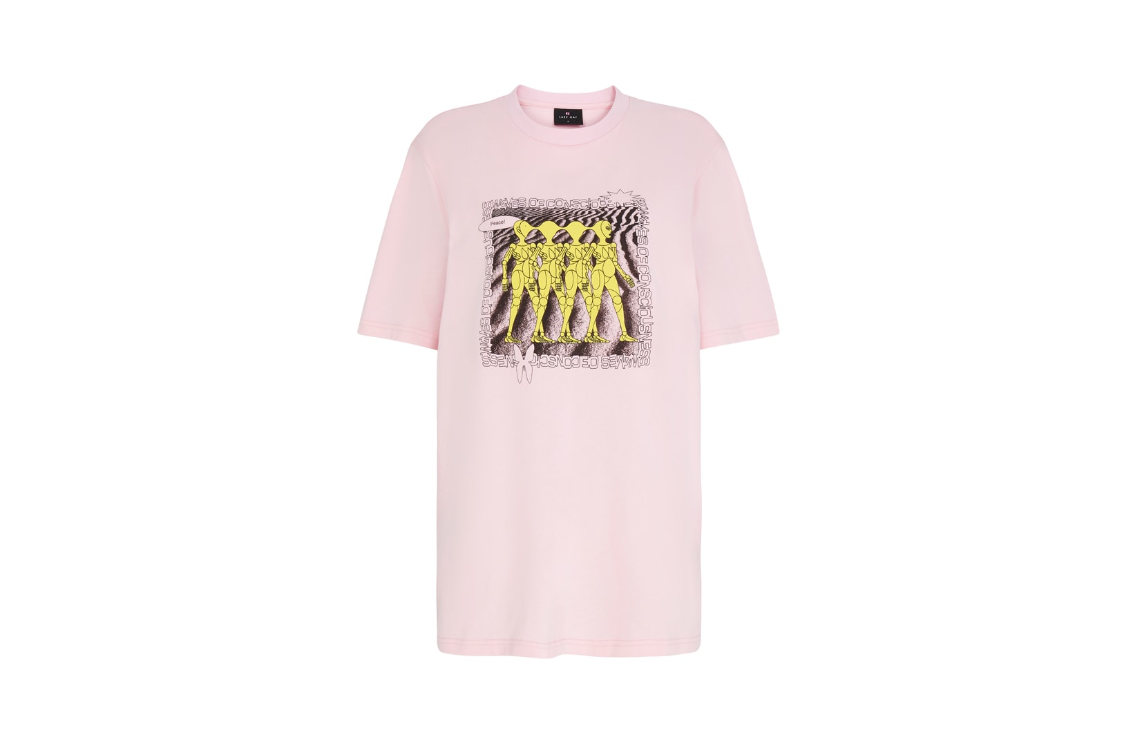 Lazy Oaf Mental Health Awareness Collection T Shirt Pink