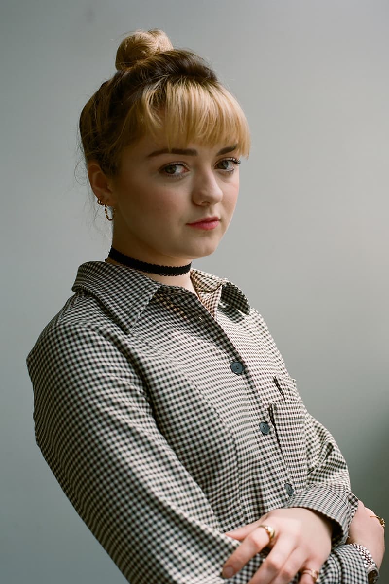 Maisie Williams Shirt Grey