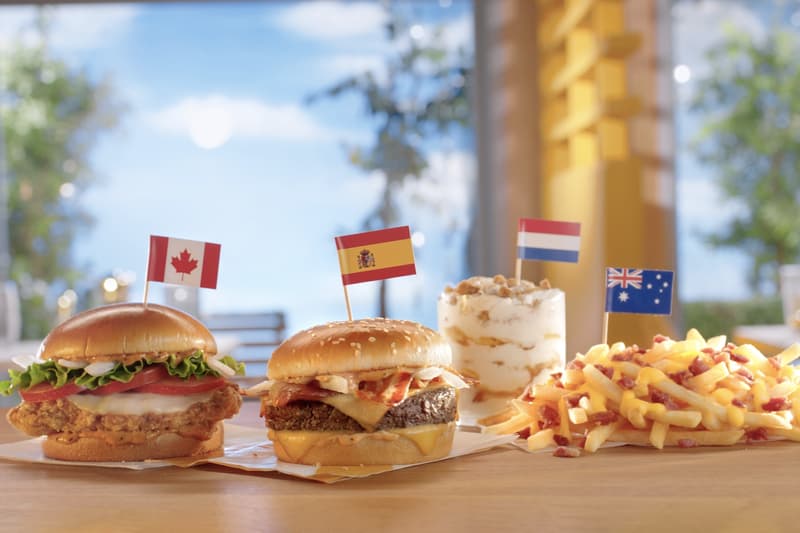 McDonald's Launches International Menu Items Stroopwafel McFlurry Burger Bacon Fries Fast Food 