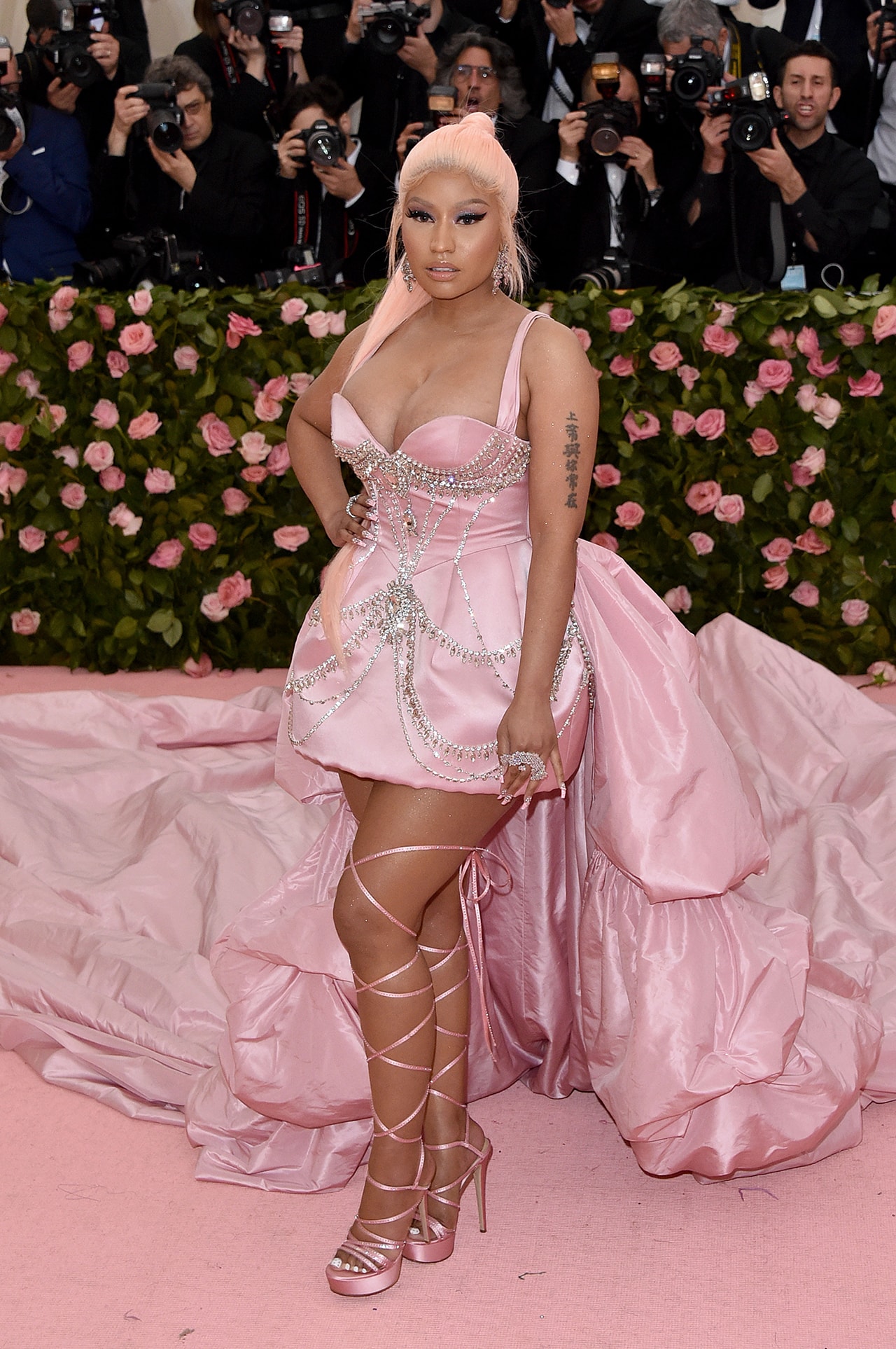 Nicki Minaj Met Gala 2019 Red Carpet Camp Notes on Fashion pink dress
