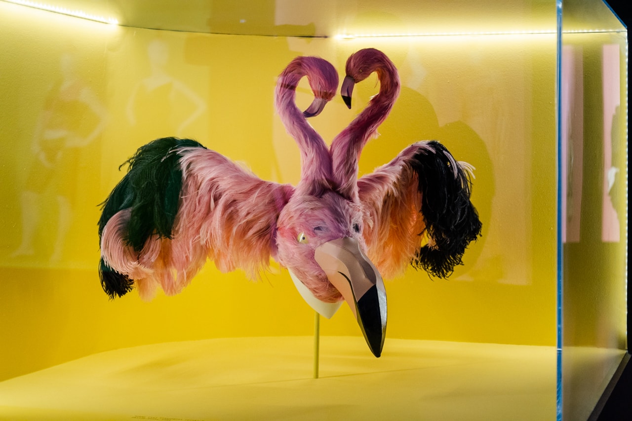 Metropolitan Museum of Art Spring 2019 Camp Notes on Fashion Exhibition Flamingo Hat Pink