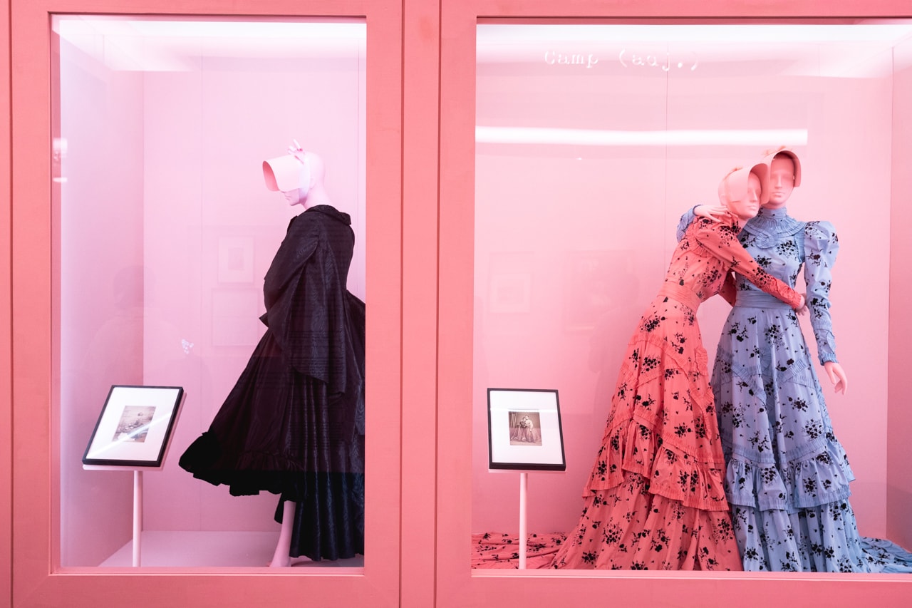 Metropolitan Museum of Art Spring 2019 Camp Notes on Fashion Exhibition Dress Black Pink Blue