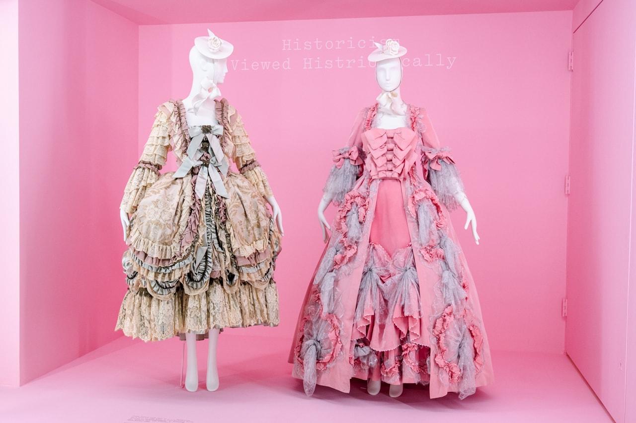 Metropolitan Museum of Art Spring 2019 Camp Notes on Fashion Exhibition Dresses Cream Pink Blue