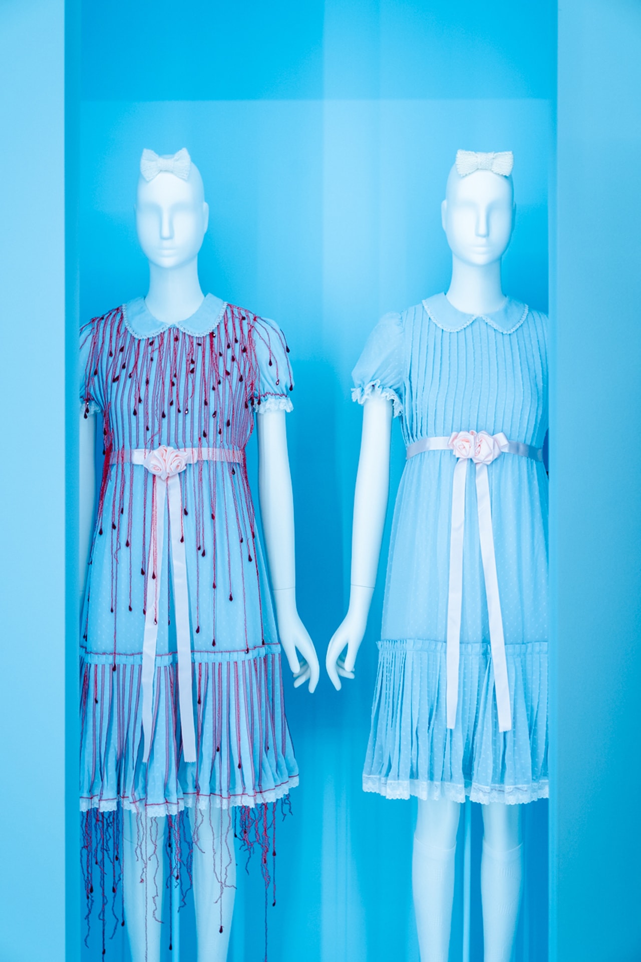 Metropolitan Museum of Art Spring 2019 Camp Notes on Fashion Exhibition Dresses Blue Red