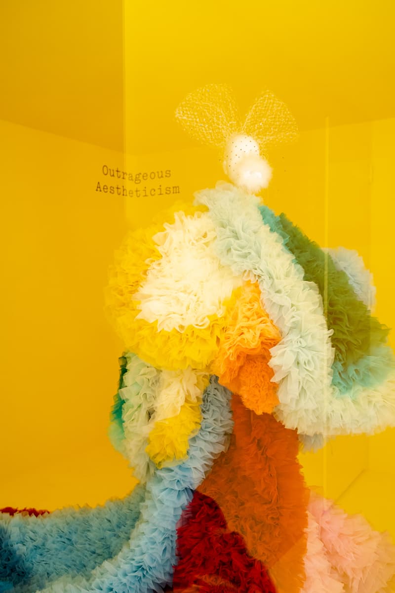 Metropolitan Museum of Art Spring 2019 Camp Notes on Fashion Exhibition Dress Yellow Orange Blue