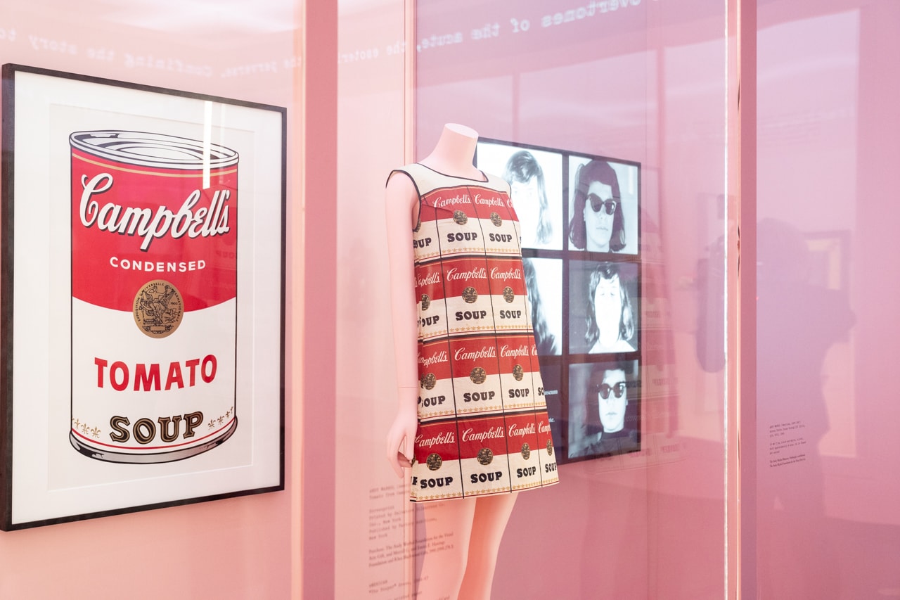 Metropolitan Museum of Art Spring 2019 Camp Notes on Fashion Exhibition Andy Warhol Soup Print Dress White Red