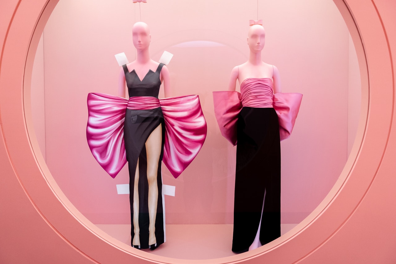Metropolitan Museum of Art Spring 2019 Camp Notes on Fashion Exhibition Bow Dresses Black Pink