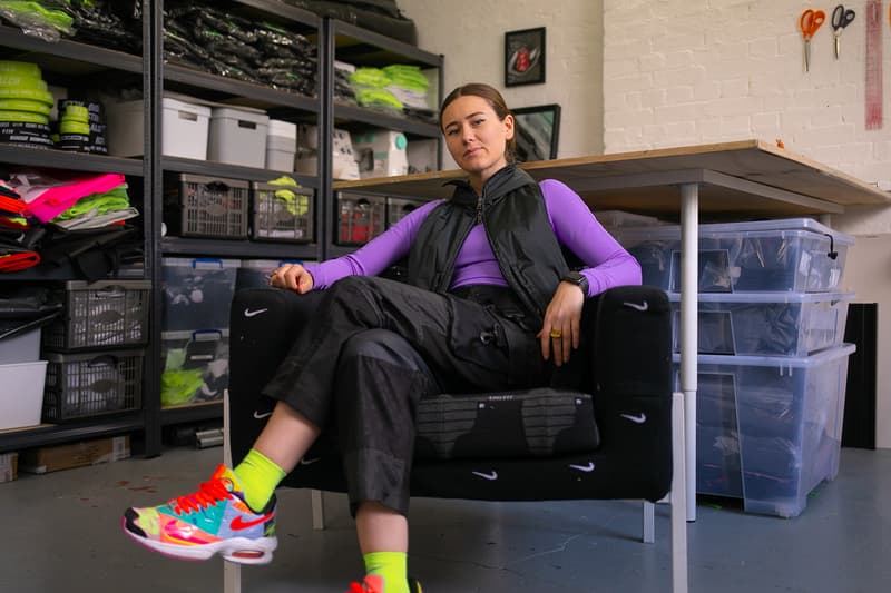 Alexandra Hackett Miniswoosh Interview Studio Visit London Fashion Week Mens Runway Show Collection Studio ALCH
