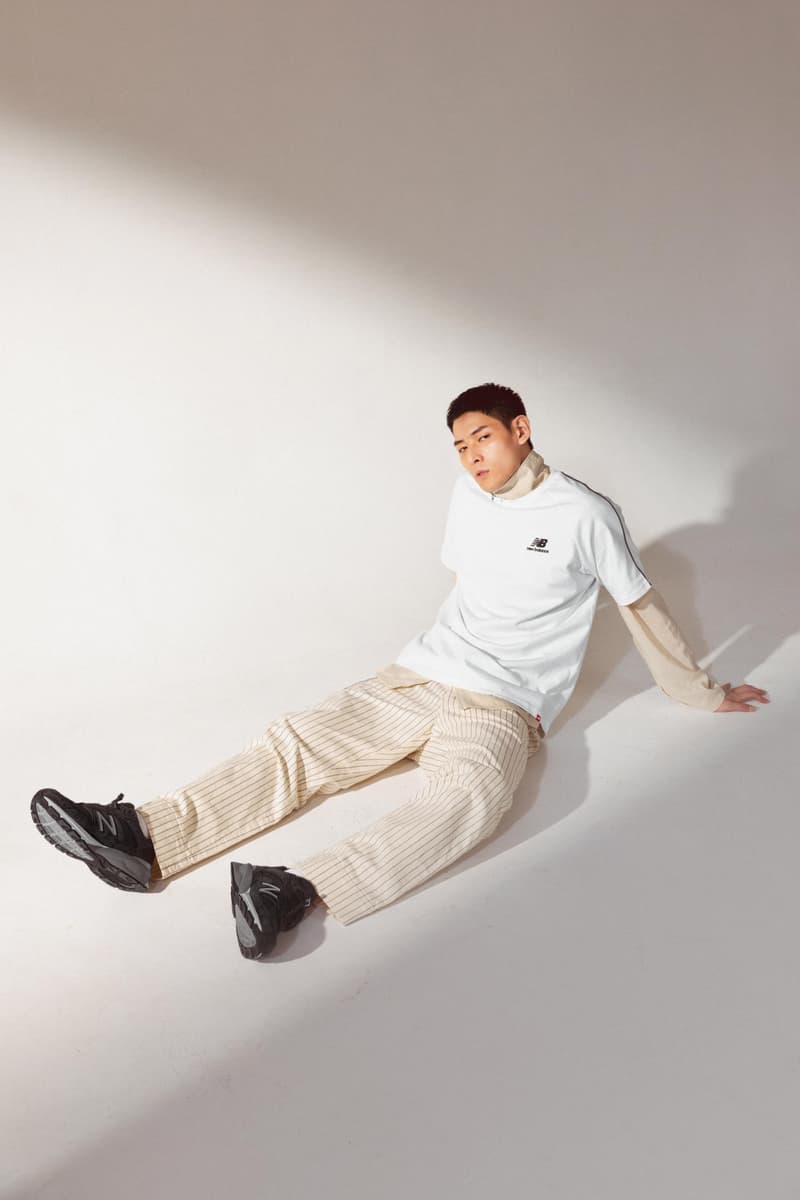 new balance 990v5 dad sneaker styling editorial jeans