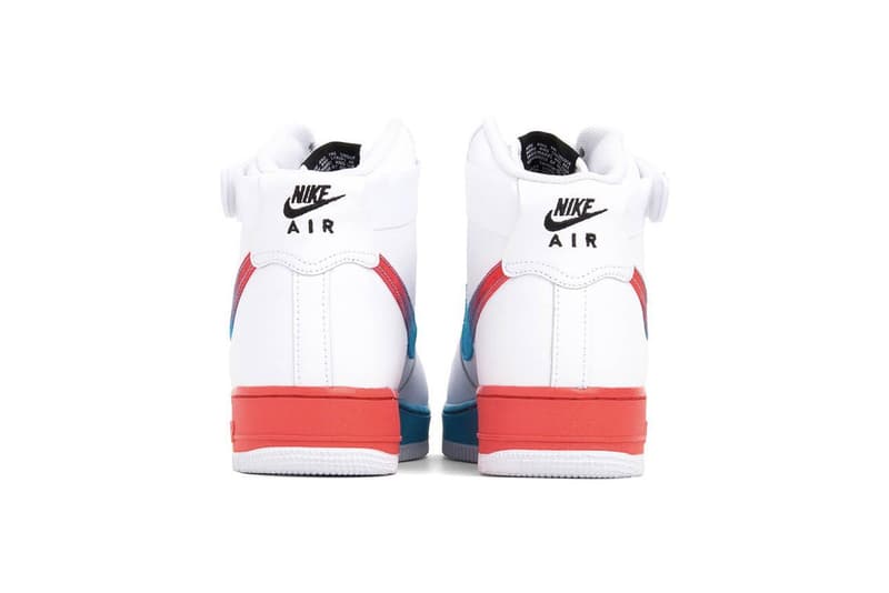 Nike Air Force 1 Gradient Swoosh Release Pink White Purple Black Yellow Air Force 1 Hi