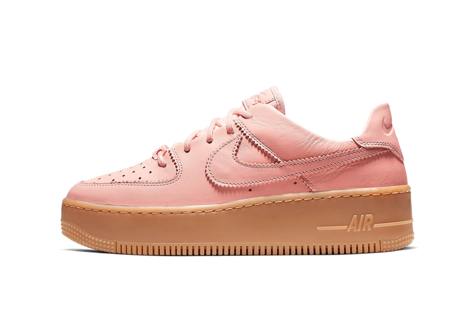 Nike Air Force 1 Sage Washed Coral Gum Light Brown