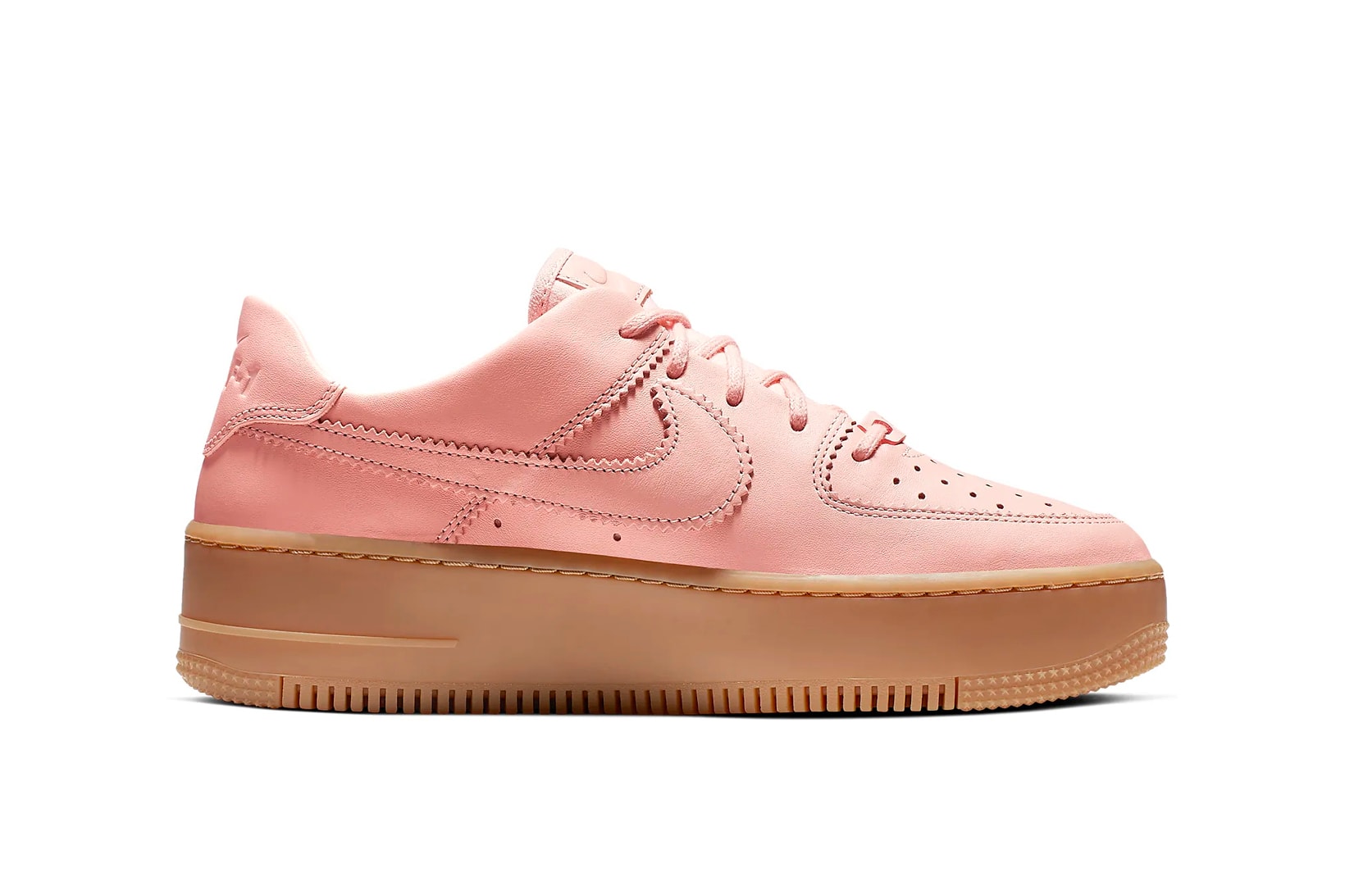 Nike Air Force 1 Sage Washed Coral Gum Light Brown