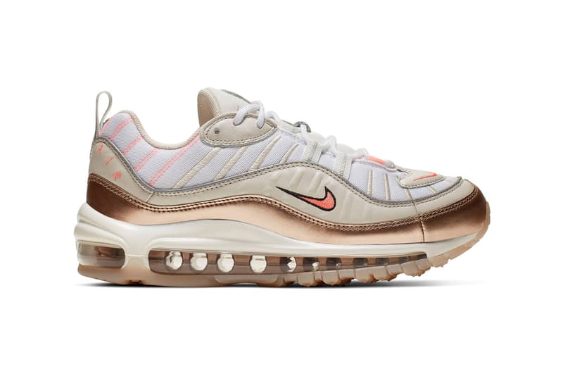 Nike S Air Max 98 In Rose Gold Orewood Brown Lava Glow Hypebae Nike S Air Max 98 In Rose Gold Orewood Brown Lava Glow Hypebae