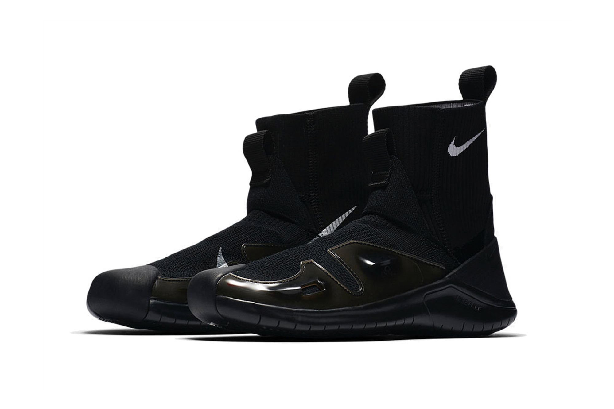 ALYX Nike Vibram Sock Sneaker Matthew Williams Black White First Look Logo Swoosh Detachable Sole Release Date