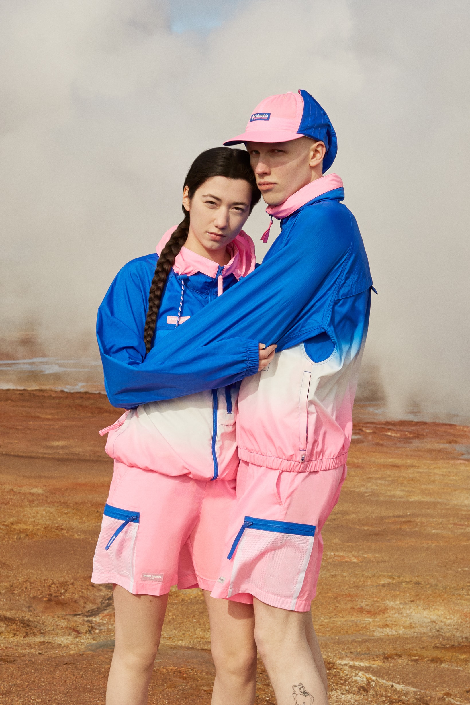 Opening Ceremony x Columbia Spring 2019 Capsule Collection Jacket Shorts Pink Blue