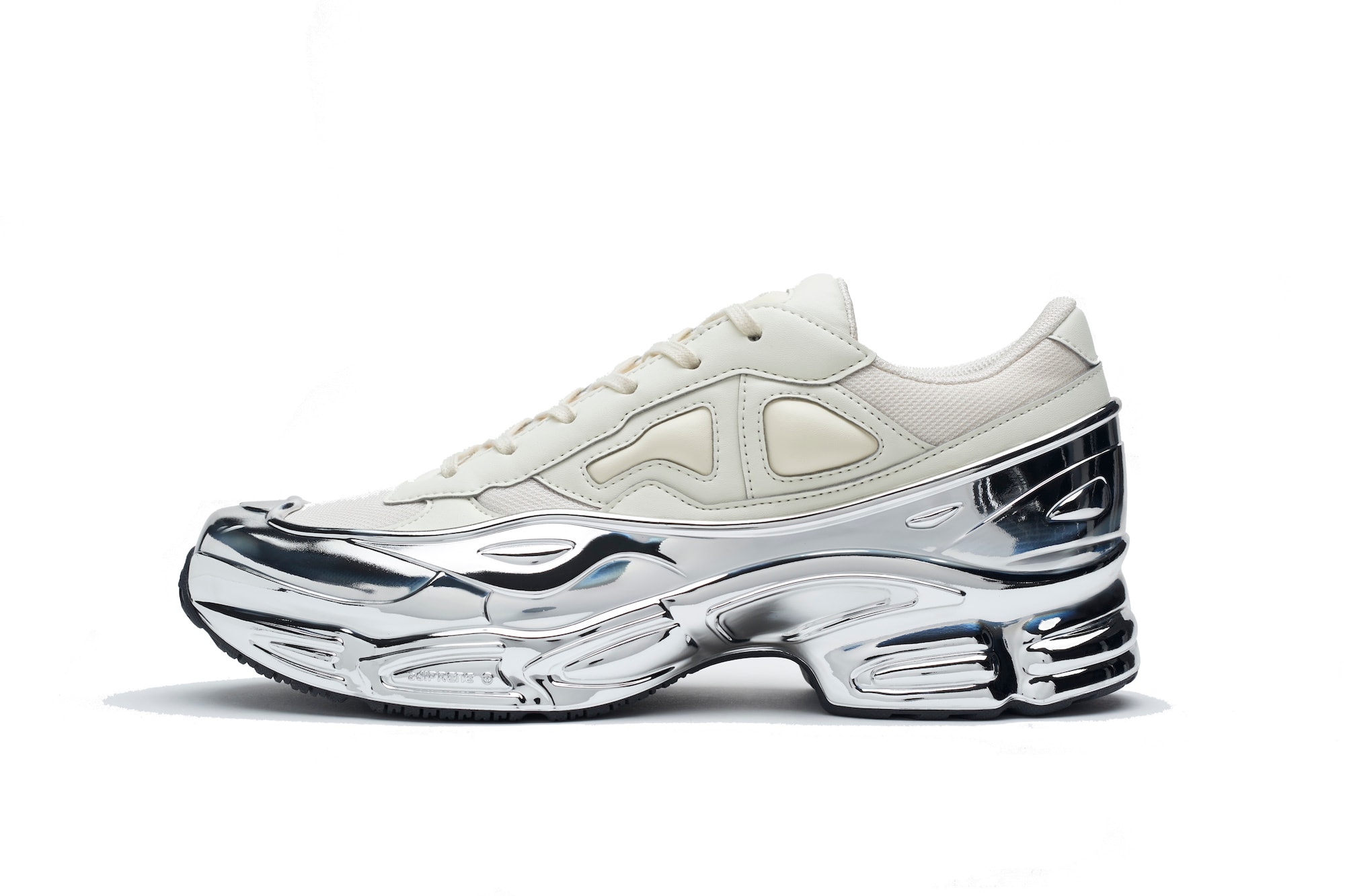 adidas By Raf Simons Adidas X Raf Simons Ozweego Core White/ Silver  Metallic/ Silver Metallic for Men
