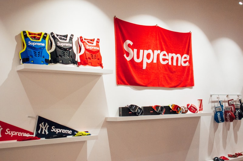 supreme accessories sothebys hong kong auction punching bag pinball machine fender guitar cash gun