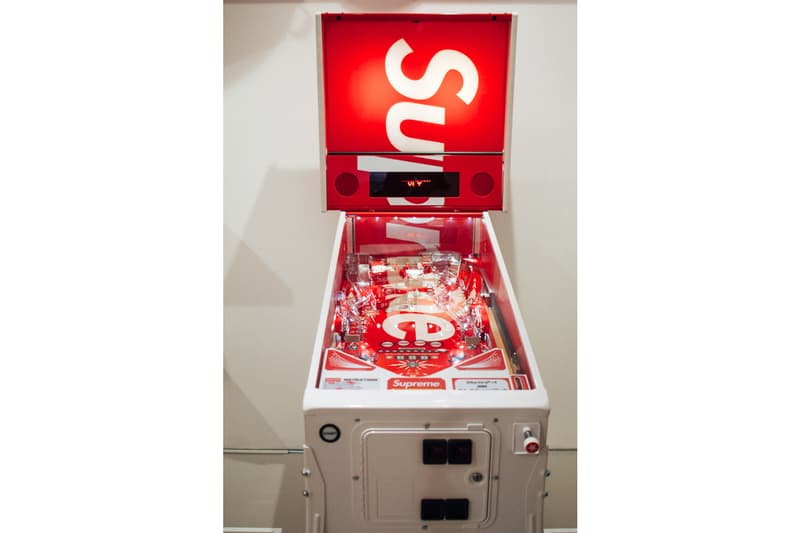 supreme accessories sothebys hong kong auction punching bag pinball machine fender guitar cash gun