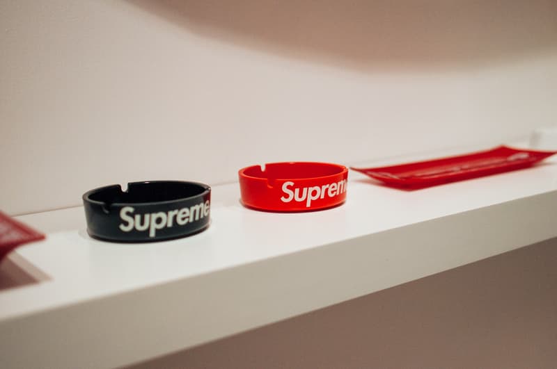 supreme accessories sothebys hong kong auction punching bag pinball machine fender guitar cash gun