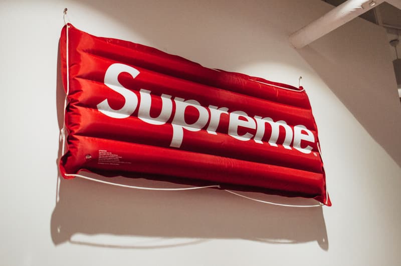 supreme accessories sothebys hong kong auction punching bag pinball machine fender guitar cash gun