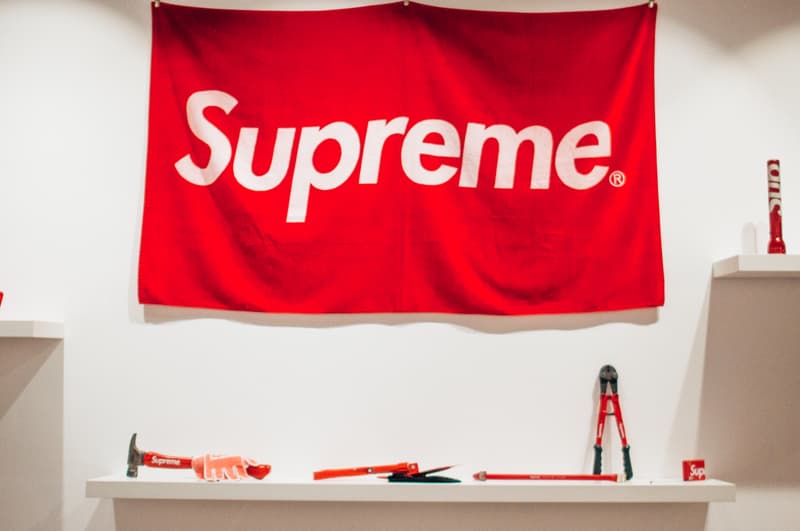 supreme accessories sothebys hong kong auction punching bag pinball machine fender guitar cash gun