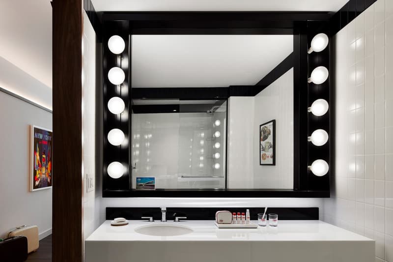 TWA Hotel JFK Airport New York Bathroom Mirror Silver