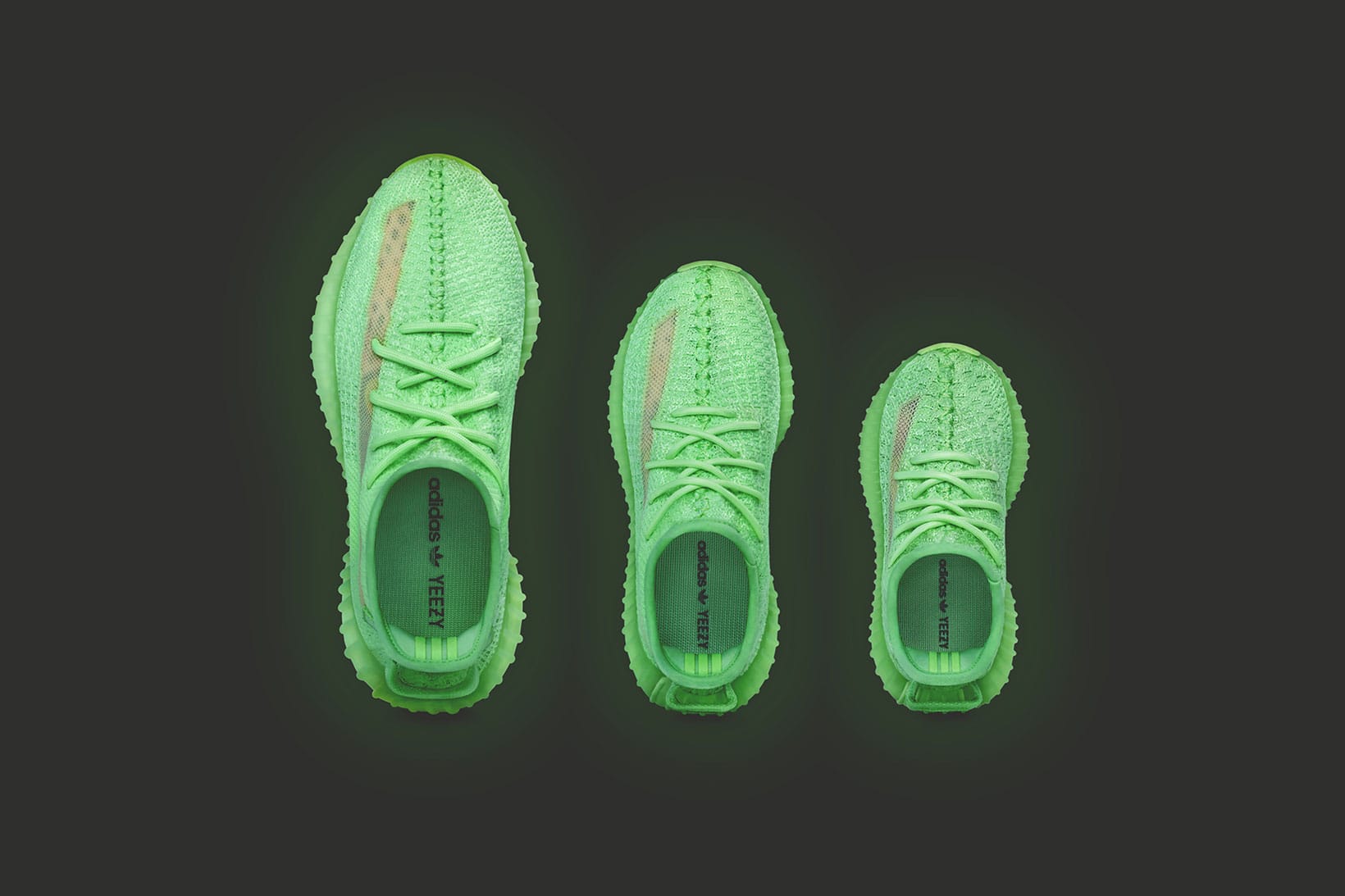 yeezy 350 glow green