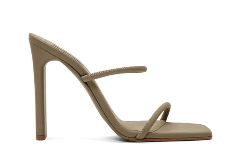 YEEZY Season 8 Collection Beige Minimalist Heel Sandals