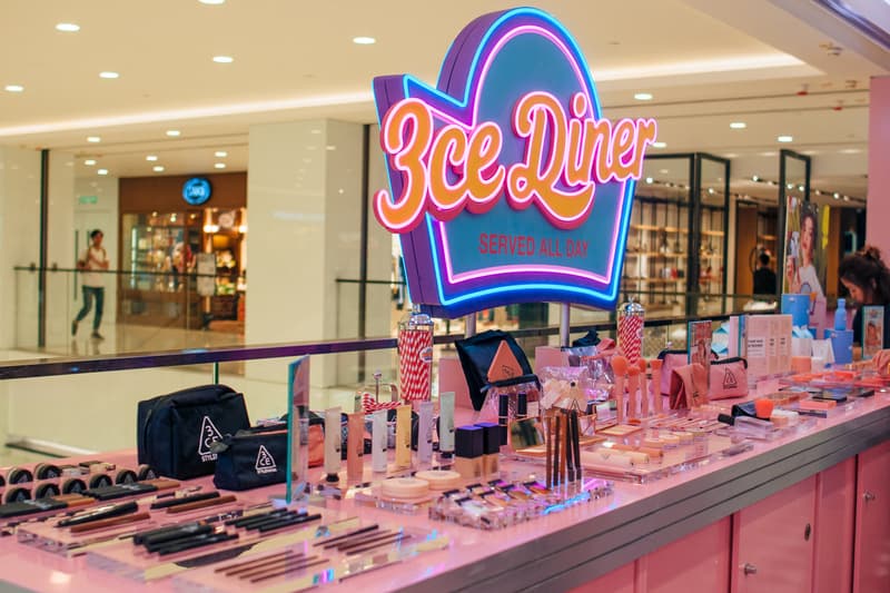 3CE Diner Pop Up Hong Kong Beauty Makeup Samples