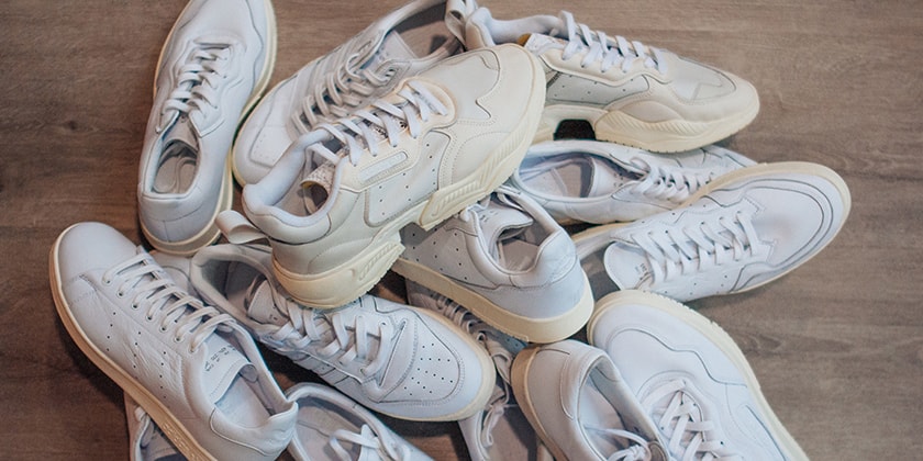 Adidas originals supercourt rx sneakers in white x home of classics edition Clearance