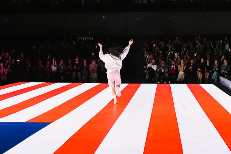 Alexander Wang Spring Summer 2020 Runway Show Rockefeller Center New York American Flag America Designer Bow