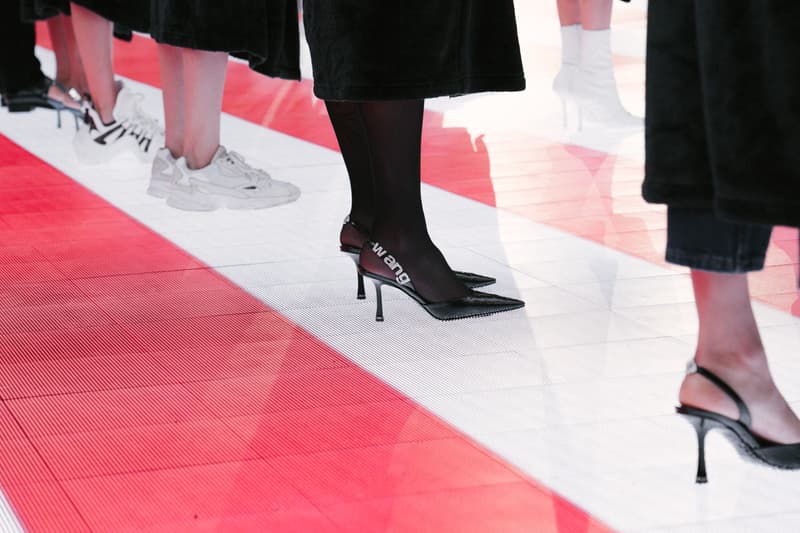 Alexander Wang Spring Summer 2020 Runway Show Rockefeller Center New York American Flag America Designer Footwear Shoes High Heels