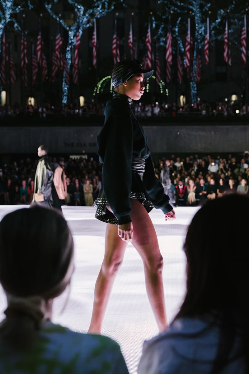 Alexander Wang Spring Summer 2020 Runway Show Rockefeller Center New York American Flag America Designer Model