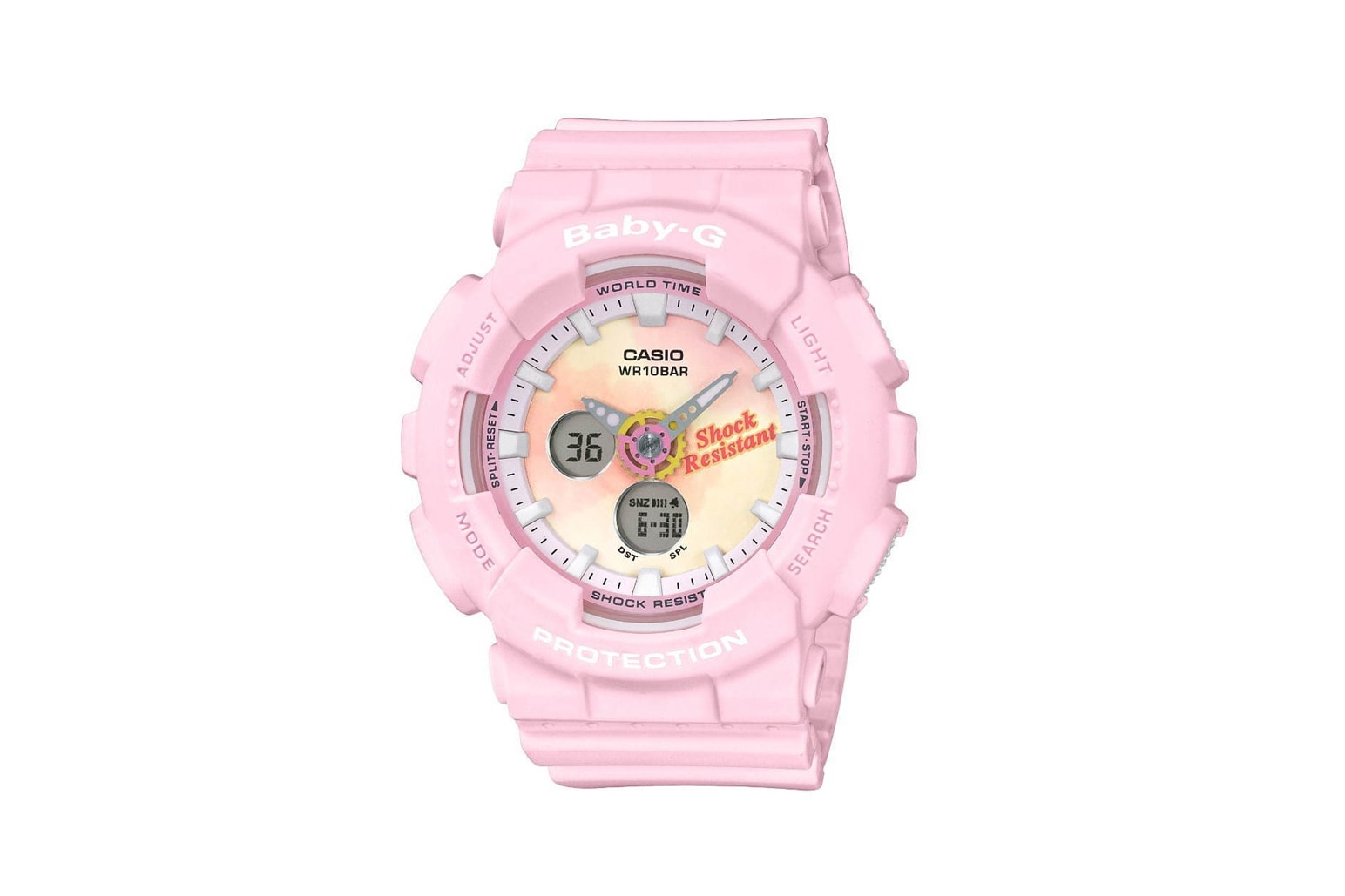 Baby-G Summer Gradation Dial Watch Collection Pink Yellow Tie Dye