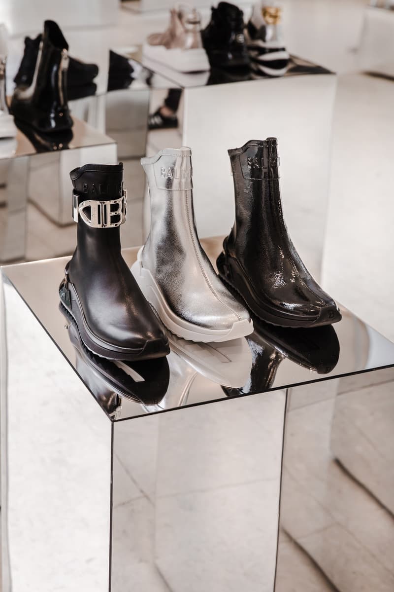 Balmain x Selfridges Sneaker Customization Space Pop-Up Corner Shop London Streetwear Event What To Do in London this Month Fashion Olivier Rousteign