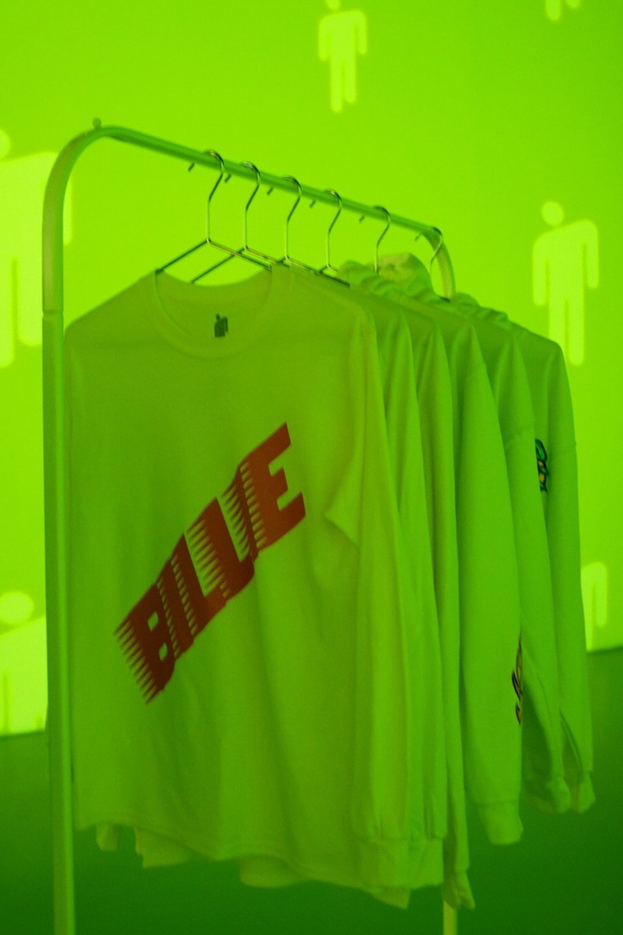 Billie Eilish New York City Pop Up Tour Merch Shirts Green