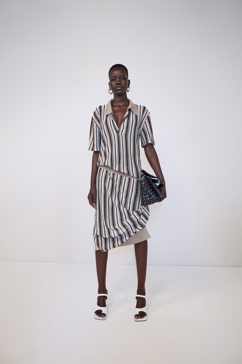 bottega veneta pre spring 2020 lookbook daniel lee leather bag footwear adut akech
