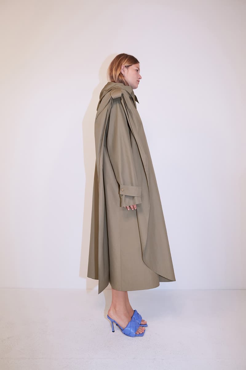 bottega veneta pre spring 2020 lookbook daniel lee leather bag footwear coat sandals purple