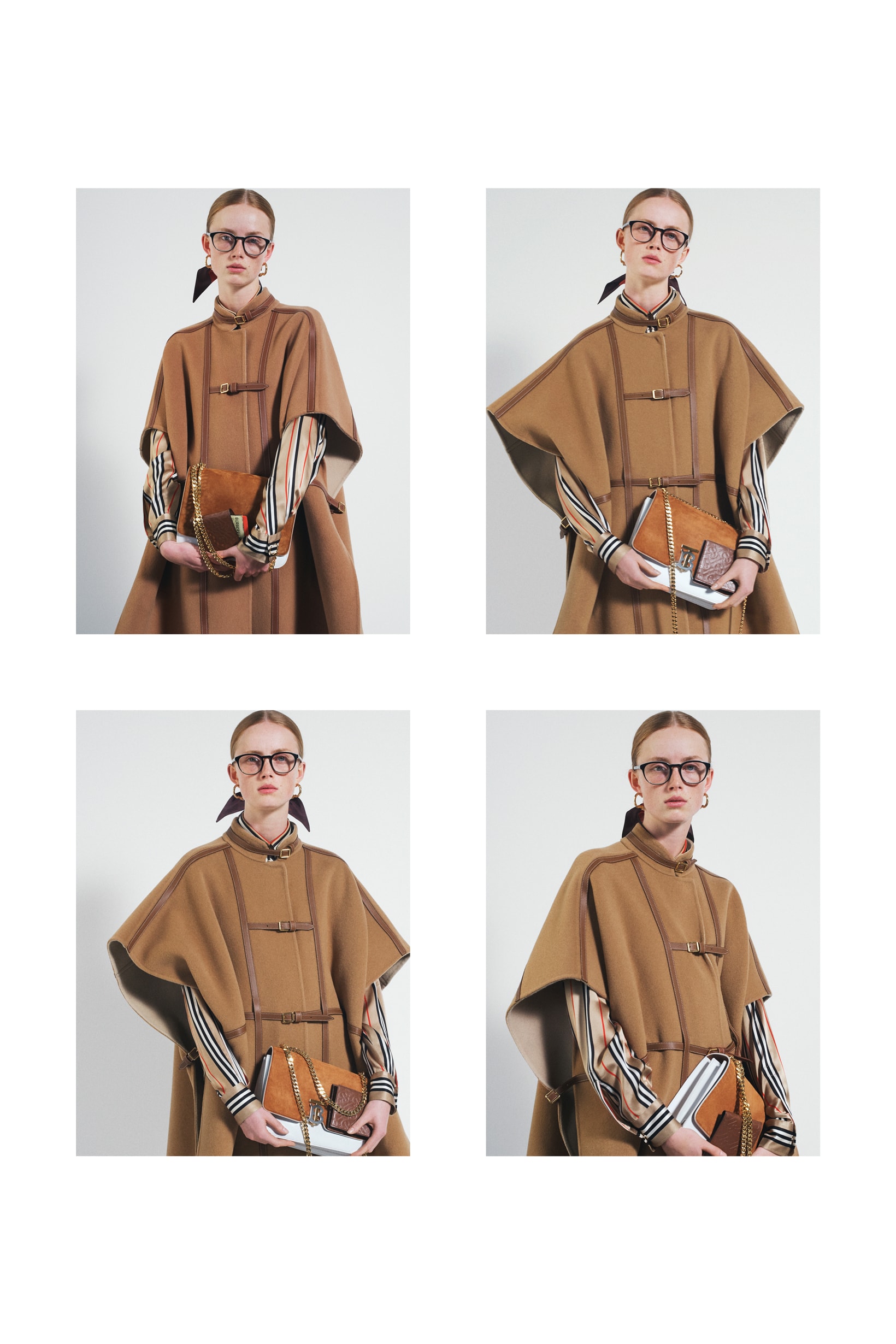 Burberry Fall Winter 2019 Pre Collection Campaign Jacket Scarf Tan