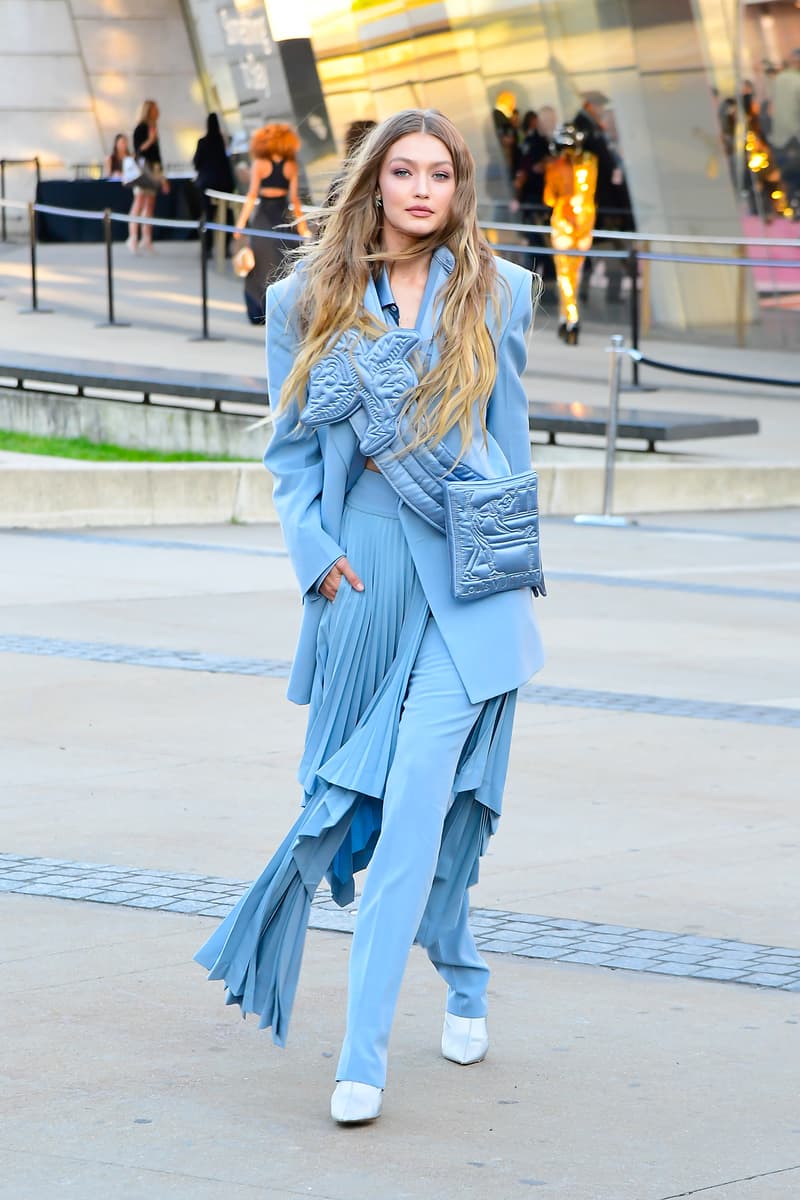 CFDA Fashion Awards 2019 Red Carpet Gigi Hadid Virgil Abloh Blue Dress Pants Blazer