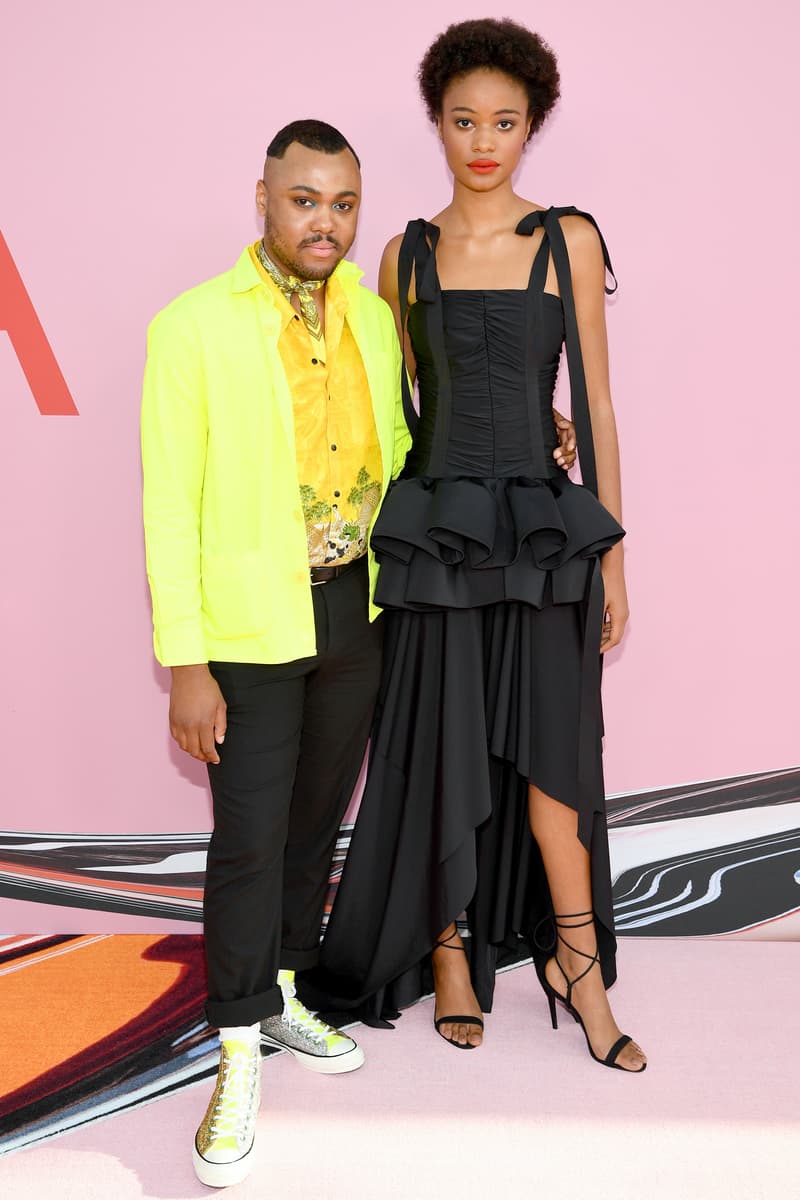 CFDA Fashion Awards Christopher John Rogers Blazer Yellow Dress Black