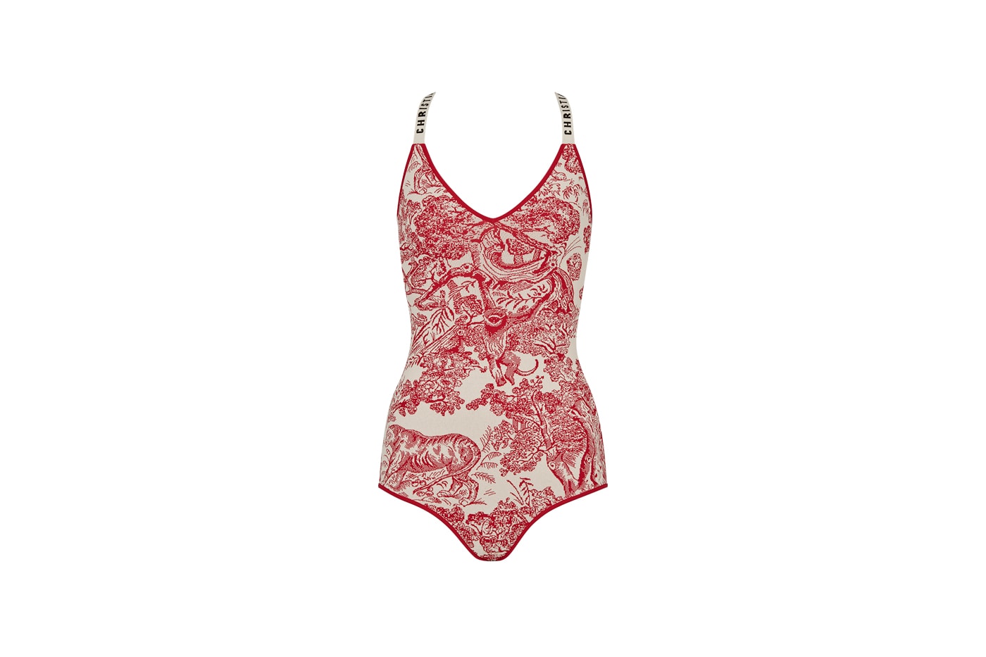Dior Dioriviera Summer Beachwear Capsule Swimsuit Red White