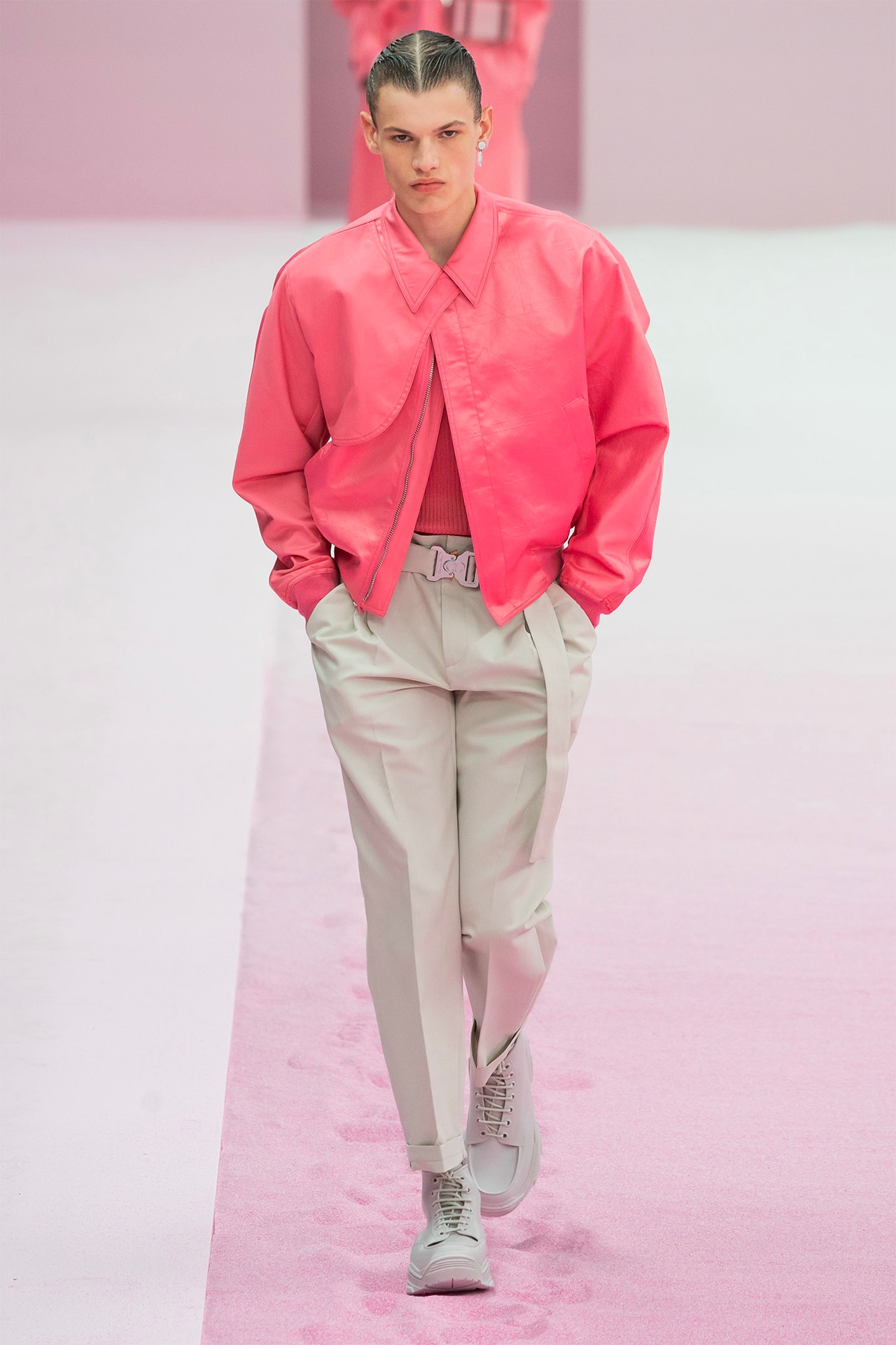 Dior Men Homme Spring Summer 2020 SS20 Paris Fashion Week Men's Runway Kim Jones Pink Jacket