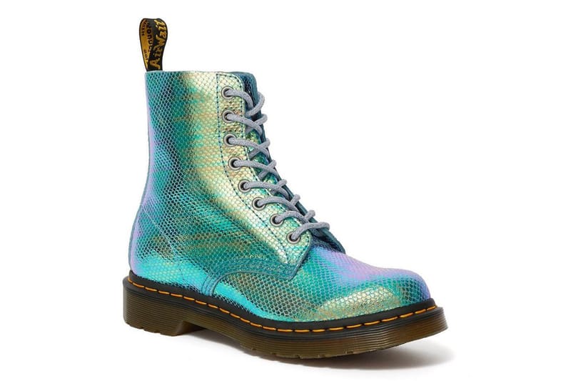 pink iridescent doc martens