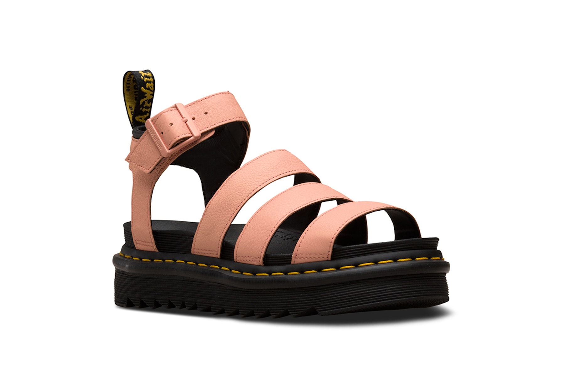 Dr. Martens Sandal Collection Festival Season Shoe Footwear Colorful Leather Silhouettes Straps Summer Concert Outfit Pink Yellow Purple Design Release