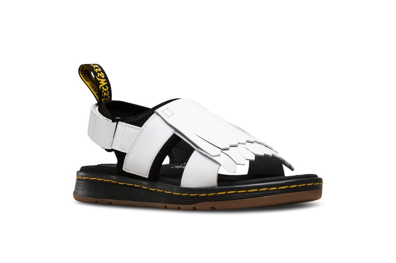 Dr. Martens Sandal Collection Festival Season Shoe Footwear Colorful Leather Silhouettes Straps Summer Concert Outfit Pink Yellow Purple Design Release