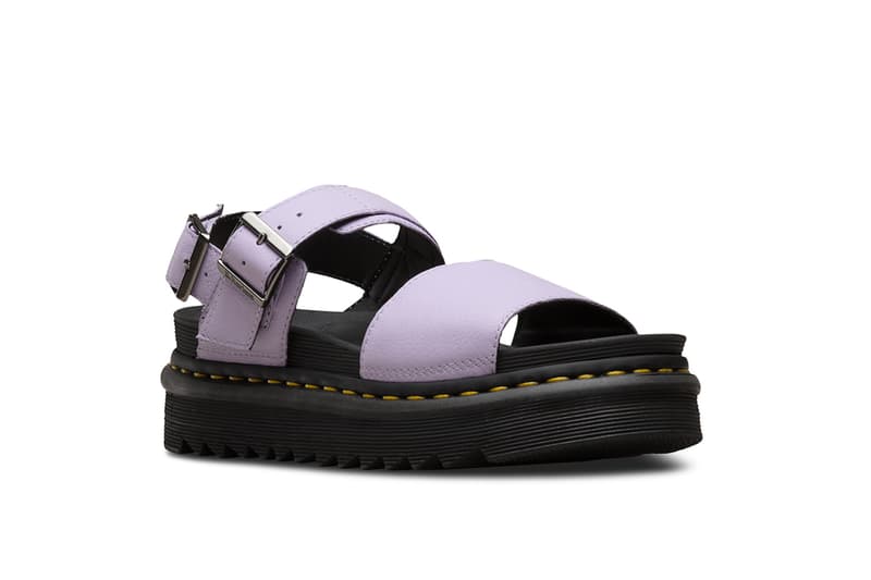Dr. Martens Sandal Collection Festival Season Shoe Footwear Colorful Leather Silhouettes Straps Summer Concert Outfit Pink Yellow Purple Design Release